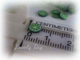 Lime cane 1 PCs.Nail Art Fruit cane miniature  