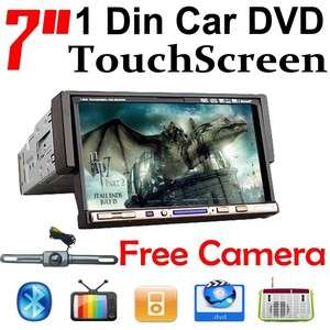 LCD TouchScreen 1 Din Car DVD Player Stereo Radio RDS FM/AM iPod 