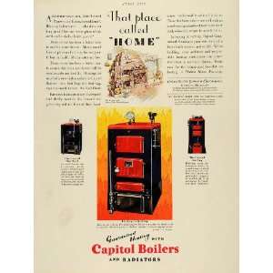  1930 Ad United States Radiators Capitol Boilers Heat 