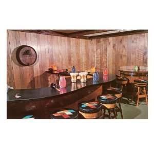  Fifties Bar with Bongo Drums Giclee Poster Print, 32x24 