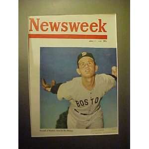  Mel Parnell Boston Red Sox April 17, 1950 Newsweek 