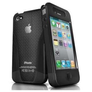 iSkin SOLO VU Skin Case for Apple iPhone 4S 4 Onyx Black UNSOLOVU4 BK 
