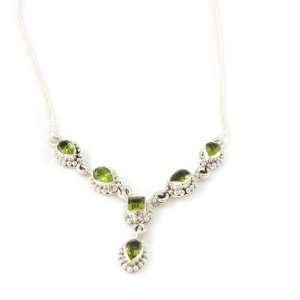  Necklace silver Heaven peridot. Jewelry