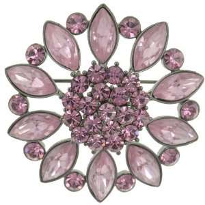  Vintage Pink Medallion Brooch & Pins Pugster Jewelry