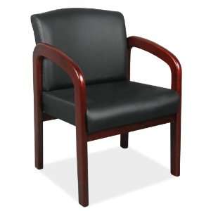  Leather Guest Chair with Arms KZA213