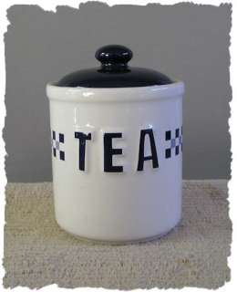 NICE Himark Blue & White Tea Canister Ceramic  