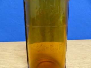Vintage Certo Amber Pectin Bottle A66  