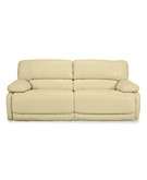 Nina Leather Sofa, Double Power Motion Reclining