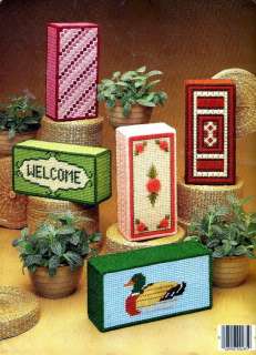 Plastic canvas pattern book DOORSTOPS & BOOKENDS. Patterns and 