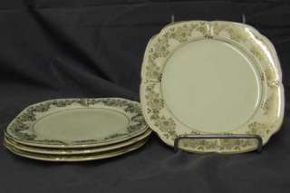 Edwin Knowles China Cream & Gold Flower SALAD PLATE  