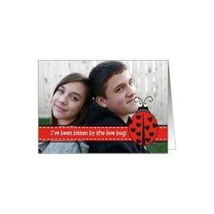  Love Bug Stitch Ribbon Valentine   Photo Card Card Health 