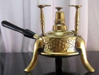 Brass Turkish Coffee Maker alcohol burner table top HD  