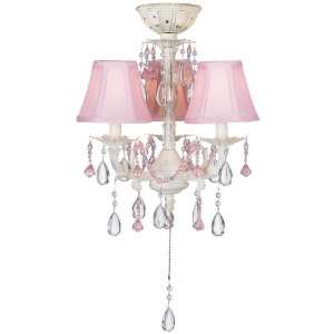  Pretty in Pink Pull Chain Ceiling Fan Light Kit