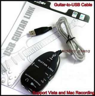 New Guitar to PC/MAC USB Interface Link Cable Recording  