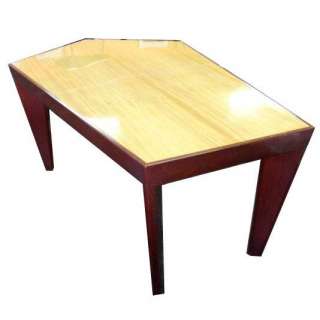 6ft Unique Prow Shape Wood Conference Dining Table  