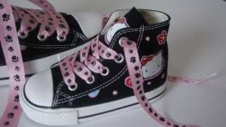 Baby Converse Hand Painted Hello Kitty COP34  
