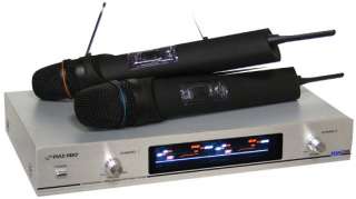 NEW 4 MIC MIKE WIRELESS CORDLESS MICROPHONE SYSTEM  