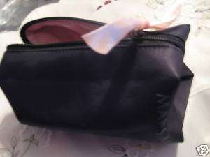 MARY KAY * Black satiny cosmetic / makeup case bag NEW  
