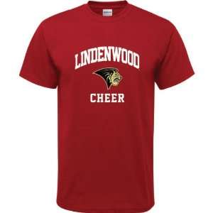   Lions Cardinal Red Youth Cheer Arch T Shirt