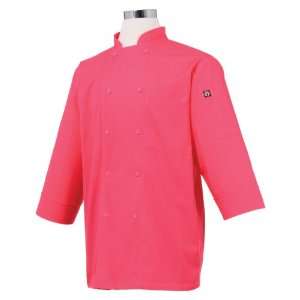  Chef Works JLCL BER XL Basic 3/4 Sleeve Chef Coat, Berry 