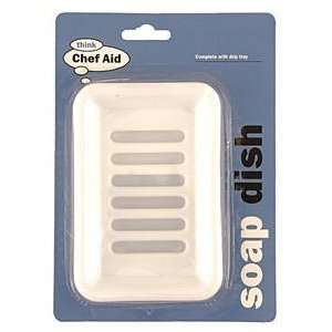  Chef Aid White Plastic Soap Dish