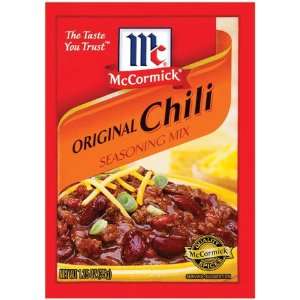 Chili Seasoning Mix Original   24 Pack  Grocery & Gourmet 
