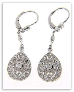 Crystal Drop Earrings   Sterling Silver  