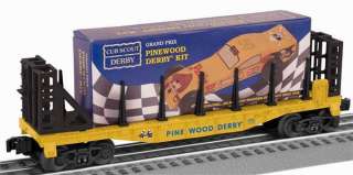 LIONEL BOY SCOUTS of AMERICA® FLATCAR with PINEWOOD DERBY® KIT 