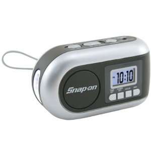  radio/LED flashlight with alarm clock and siren.