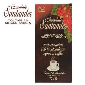 Santander 70% Dark with Espresso Coffee Bar