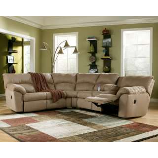 Ashley  Sectional With Left/ Right Recliner Loveseats Mocha 