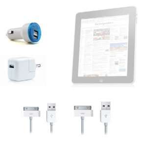  Complete Charger Kit for Apple Ipad Wall charger, Dual USB car 
