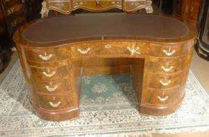 Walnut Victorian Kidney Bean Desk Desks Furniture  