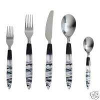 IKEA DITO MIX   20 piece Flatware Cutlery Set Black NEW  