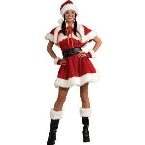   By Rubies Costumes Velvet Miss Santa Adult Costume / Red   Size Small