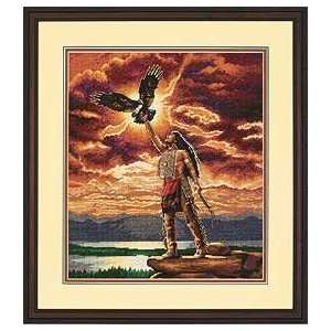   the Eagle Feather Counted Cross Stitch Kit, Craft Kit