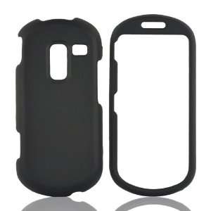   Rubberized Phone Shell Case Cover for Samsung R570 Messager 3 (Black
