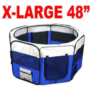New 48 Pet Puppy Dog X Large Playpen Kennel Exercise Pen Crate XL 