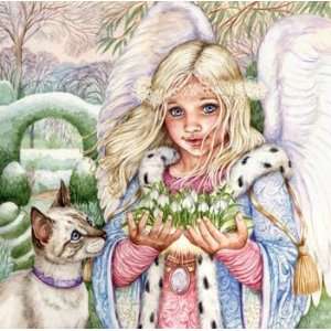  Angel of Winter Cross Stitch Chart Arts, Crafts & Sewing