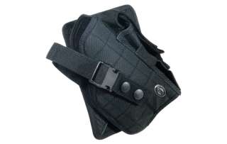 UTG Tactical Pistol Cross Draw MOLLE Gun Holster BLACK Web Vest Belt 