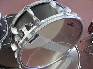 Yamaha Drums Rock Tour Drum Kit 4pc Matte Black Shell Pack  