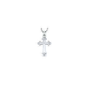   Jewelry Co. Diamond Accent Cross Pendant in Stainless Steel pendants