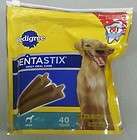 Pedigree DentaStix Daily Oral Care Dog Treats 40 count LARGE dogs 