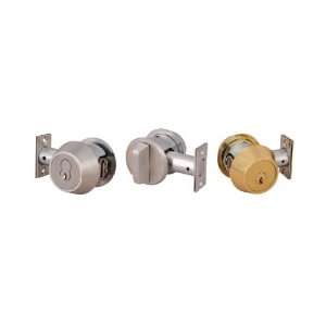   Deadbolt Lock, 1 1/8 Faceplate, 6 Pin Cylinder