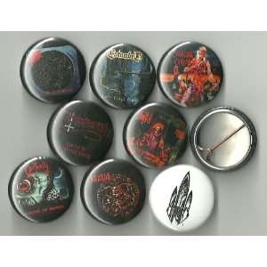 Death Metal Classics Lot of 8 1 Pinback Buttons/Pins