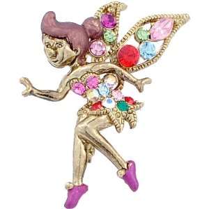  Vintage Design Fairy Swarovski Crystal Pin Brooch Jewelry