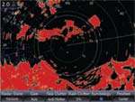  Lowrance Radar LRA 2400 2 Radome, 4kW transmit power GPS 