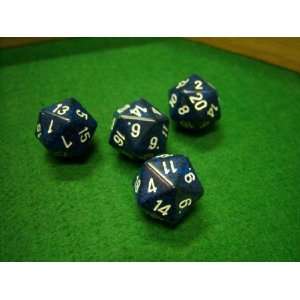  Speckled Stealth 20 Sided Dice Toys & Games