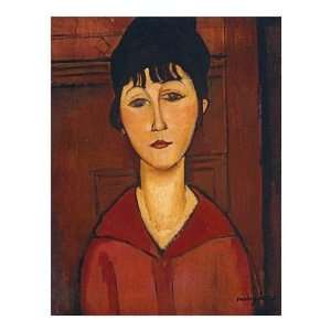 Amedeo Modigliani   Head Of A Young Girl Giclee Canvas