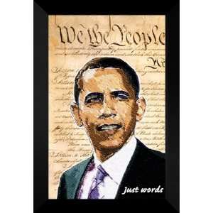Barack Obama 27x40 FRAMED We the People Campaign Poster